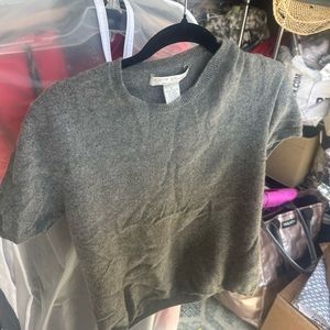 Gray cashmere sweater